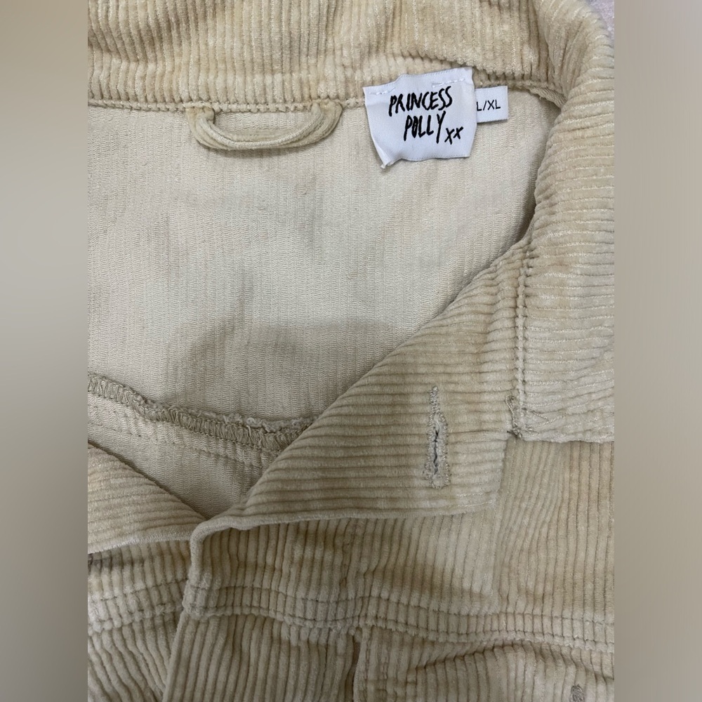 PRINCESSES POLLY WESTERN CORD JACKET BEIGE Large /XL - Picture 6 of 9